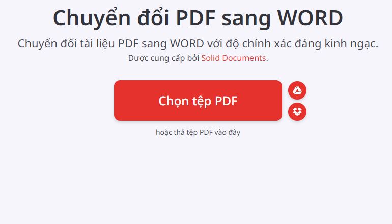 Chọn tệp pdf muốn chuyển sang word