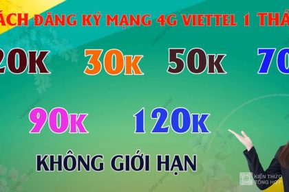 Hướng dẫn cách đăng ký 4g Viettel