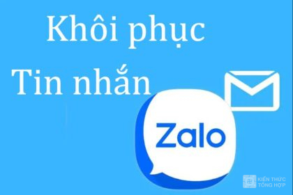 Cách khôi phục lại tin nhắn Zalo