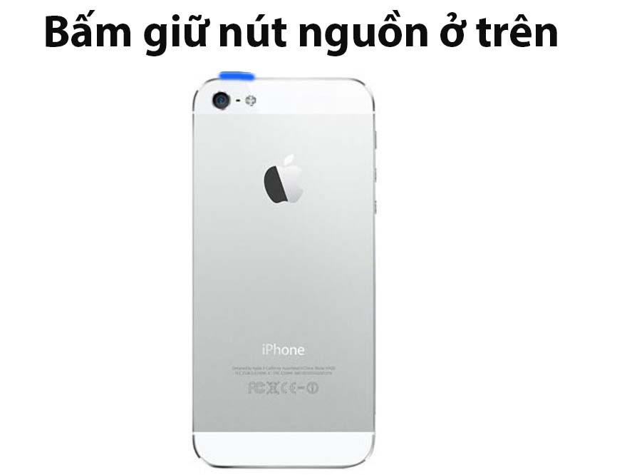 cách tắt nguồn các dòng iphone 5 trở về trước