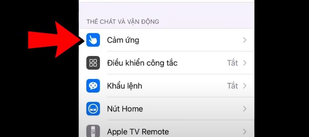 Chọn cảm ứng