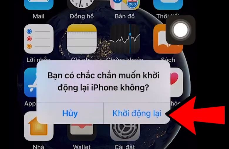 Xác nhận khởi động lại