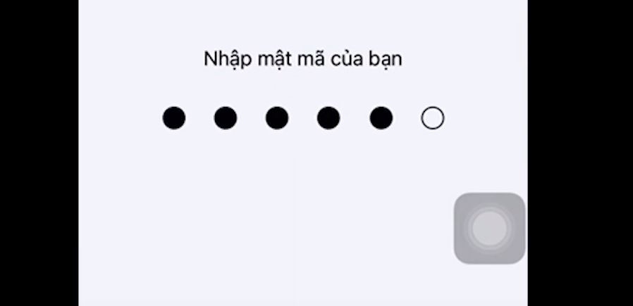 Nhập pass điện thoại