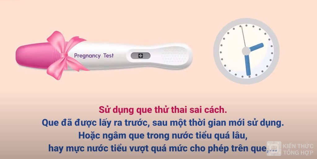 sử dụng que sai cách