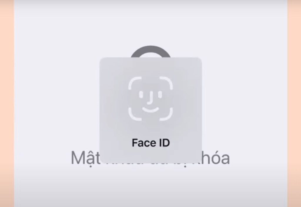 Xác nhận mật khẩu hoặc Face id