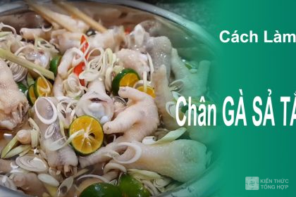 Cách làm chân gà sả tắc