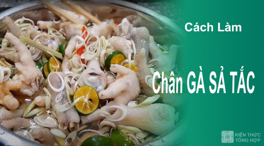 Cách làm chân gà sả tắc