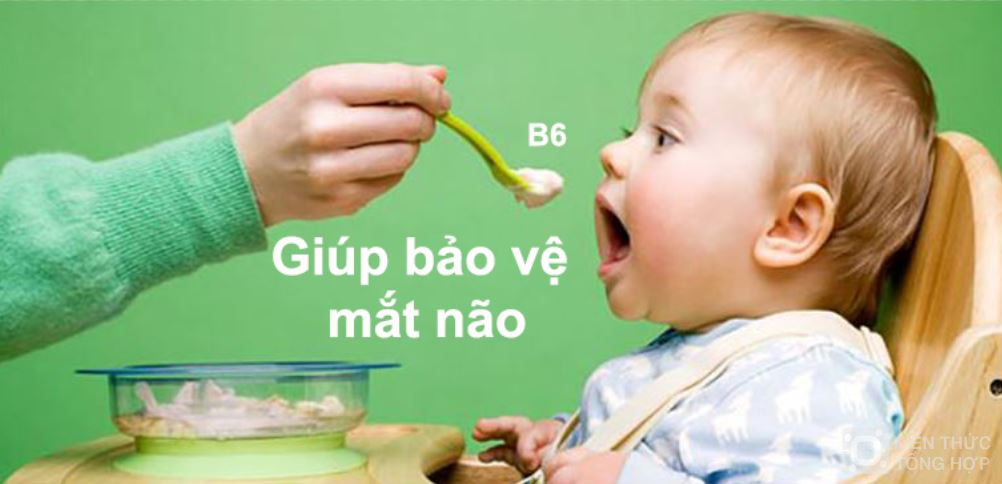 Vitamin B6 giúp bảo vệ mắt, não