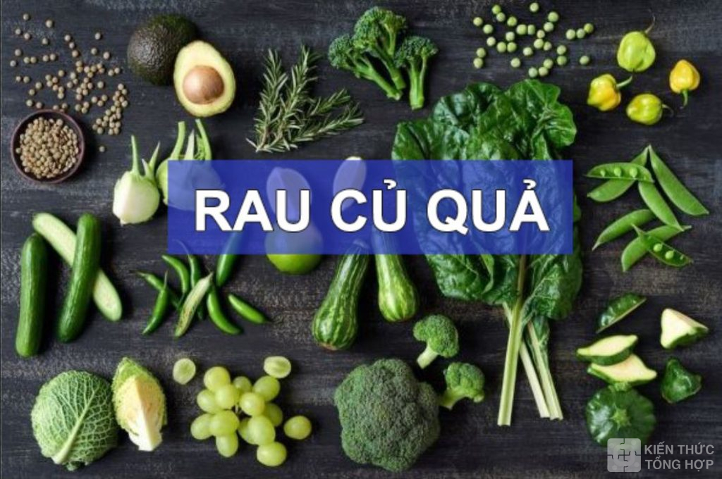 Rau củ quả cũng là thực phẩm cung cấp kẽm