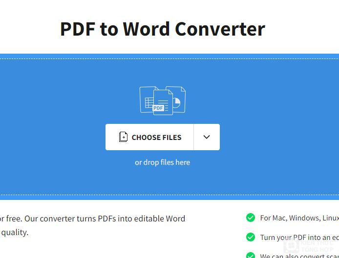 Vào trang web https://smallpdf.com/pdf-to-word