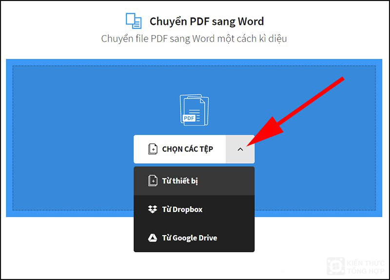 Chọn file muốn chuyển đổi từ PDF sang Word