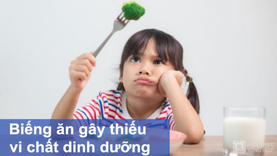 Biếng ăn, kén ăn là nguyên nhân chủ yếu